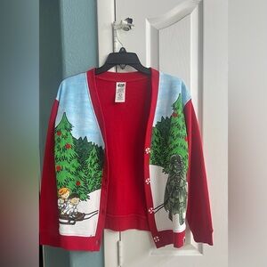 Star Wars Festive Cardigan with Red and Green